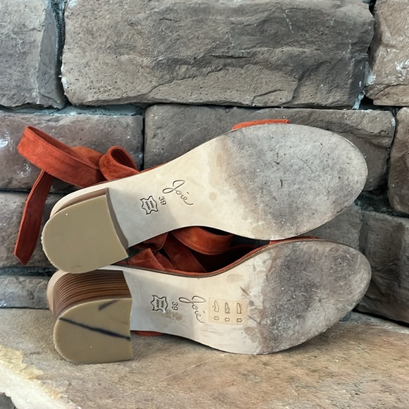 Joie Mamie Burnt Ochre Suede Sandal / SZ 39 or 9 - Picture 9 of 11